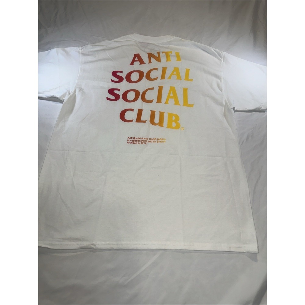 Anti Social Social Club T Shirt XL Red/ Orange/ Yellow - Picture 5 of 8